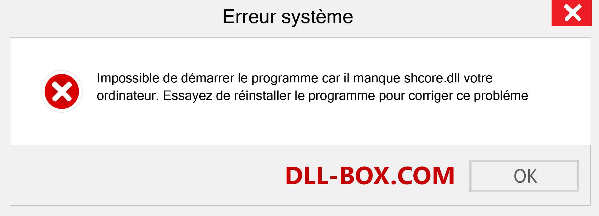 Le fichier shcore.dll est manquant ?. Télécharger pour Windows 7, 8, 10 - Correction de l'erreur manquante shcore dll sur Windows, photos, images